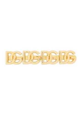 Dolce & Gabbana заколка для волос с металлическим логотипом