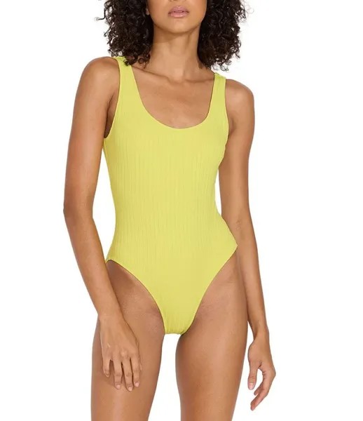 Сплошной купальник Elle в ПОЛОСКУ и ПОЛОСКУ SOLID & STRIPED, зеленый