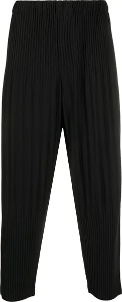 Брюки Homme Plissé Issey Miyake Tapered Pleated Pants 'Black', черный