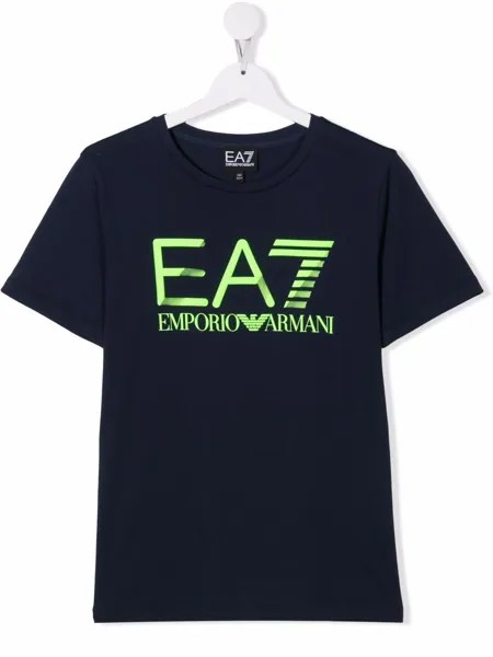 Emporio Armani Kids TEEN logo-print T-shirt