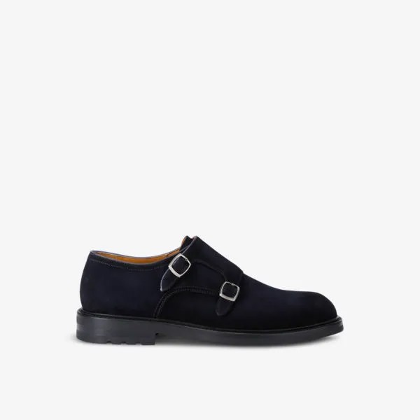 Замшевые монки Flex с двумя пряжками Magnanni, синий