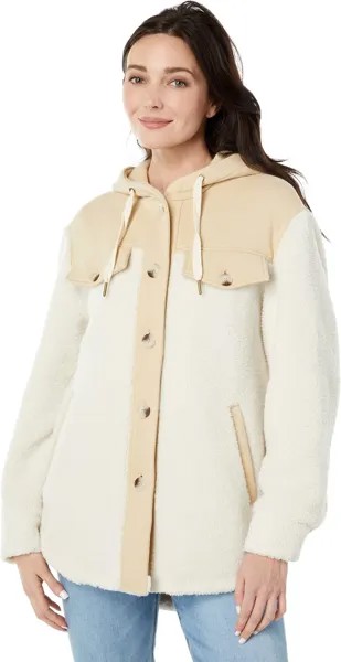 Куртка Sanctuary Hooded Shacket, цвет Chai Latte