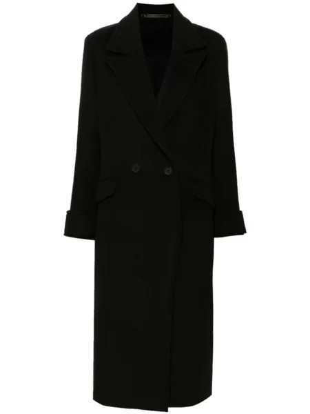 AllSaints двубортное пальто Mabel, черный