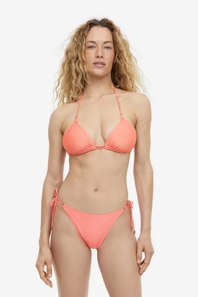 Плавки бикини с завязками H&M, коралловый