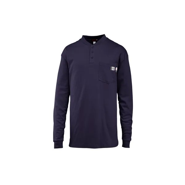 Росомаха Мужчины FR с длинным рукавом Henley Henley Рубашки Хлопок
