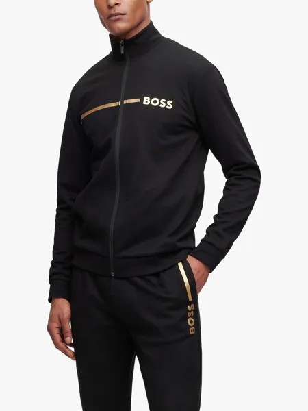Спортивная куртка на молнии BOSS HUGO BOSS, черный