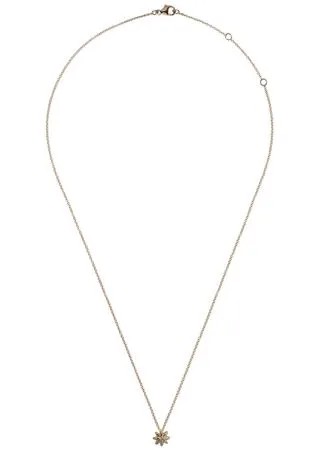 David Yurman 18kt yellow gold Starburst diamond 8mm pendant necklace