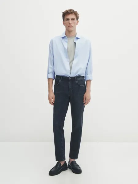 Зауженные джинсы Massimo Dutti, индиго