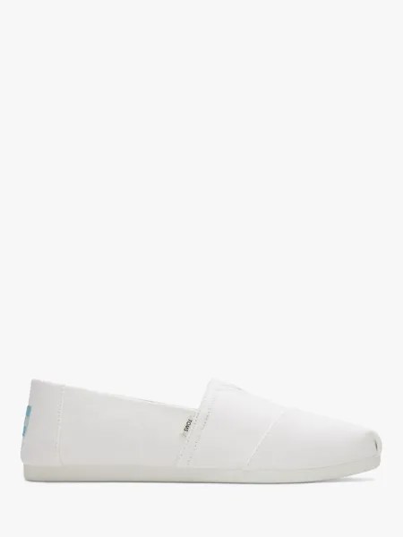 Холщовые эспадрильи TOMS Alpargata, белые