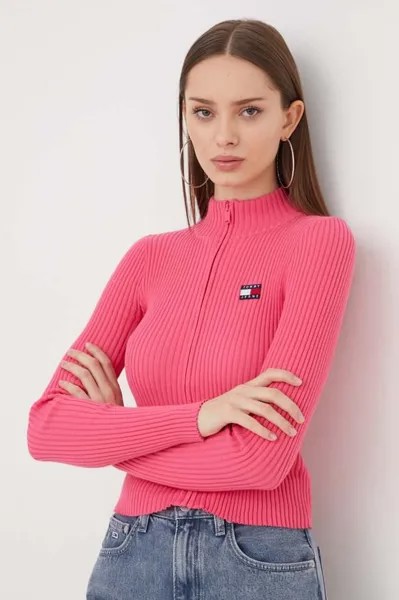 Кардиган Tommy Jeans, розовый