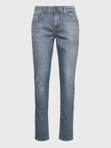 Узкие зауженные джинсы 7 For All Mankind, серый