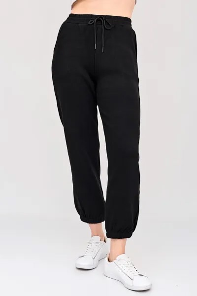 Спортивные брюки женские LikaDress 18-1743 черные 50 RU