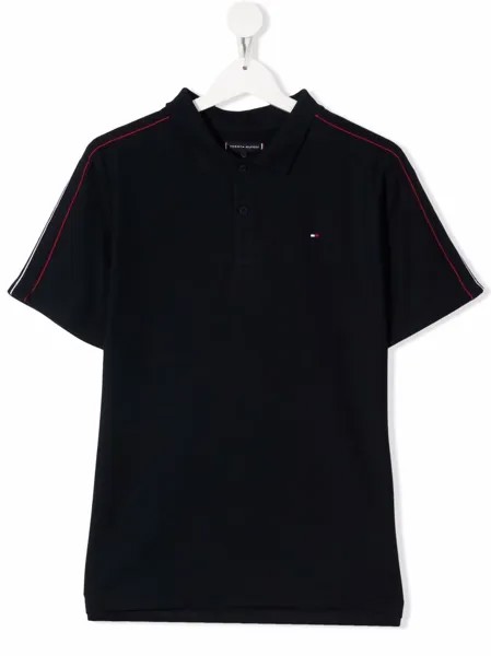 Tommy Hilfiger Junior рубашка поло с вышитым логотипом