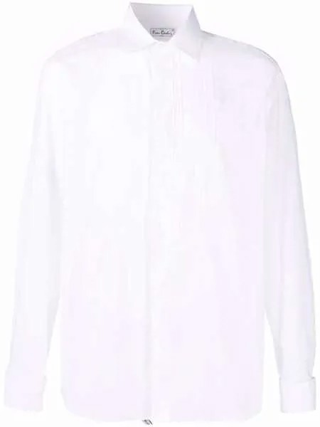 Pierre Cardin Pre-Owned рубашка 1990-х годов с манишкой в рубчик