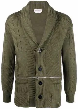 Alexander McQueen кардиган фактурной вязки