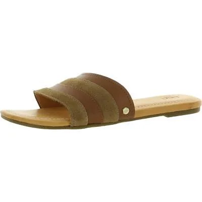 Ugg Womens Ximena Leather Slip On Mules Slide Sandals Shoes BHFO 4447