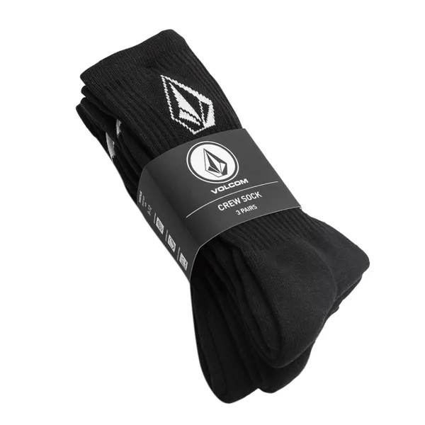 Носки VOLCOM Full Stone Sock 3Pk Black