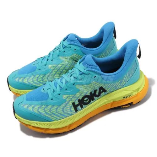 Мужские кроссовки Hoka Mafate Speed 4 Vibram Ceramic Dive Blue для бега по шоссе 1129930-CDVB