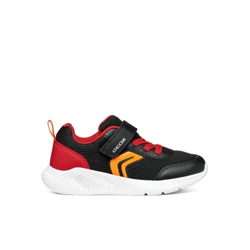 Кроссовки GEOX, размер 34 EU, черный, красный