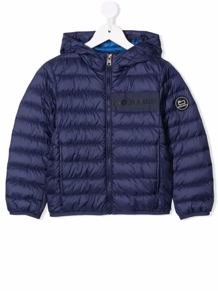 Woolrich Kids пуховик с капюшоном