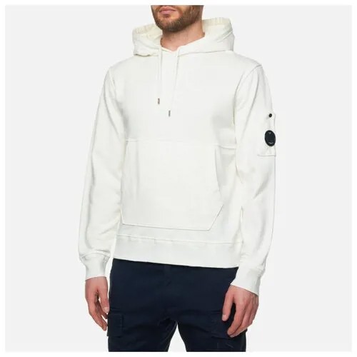 Мужская толстовка C.P. Company Cotton Fleece Hoodie Garment Dyed белый, Размер S
