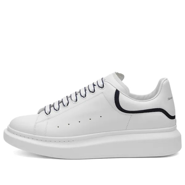 Кроссовки Alexander Mcqueen Neoprene Canvas Tab Oversized Sneaker, цвет White & Navy