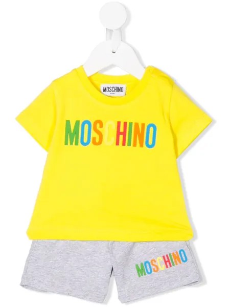 Moschino Kids комплект из футболки и шортов с логотипом