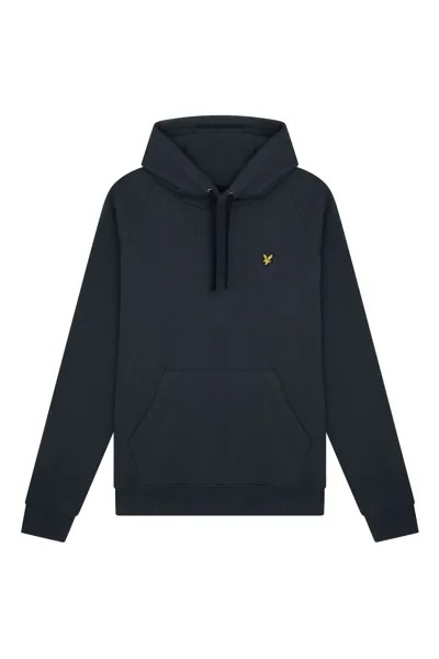 Худи синего меланжа Lyle & Scott, синий