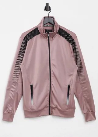 Розовая спортивная куртка от комплекта Bershka-Розовый цвет