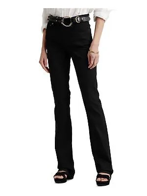 Женские черные джинсы с высокой посадкой и карманами на молнии RALPH LAUREN Petites 14P