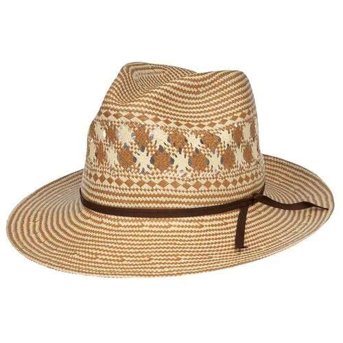 Шляпа ковбойская Bailey, солома, размер 59, белый