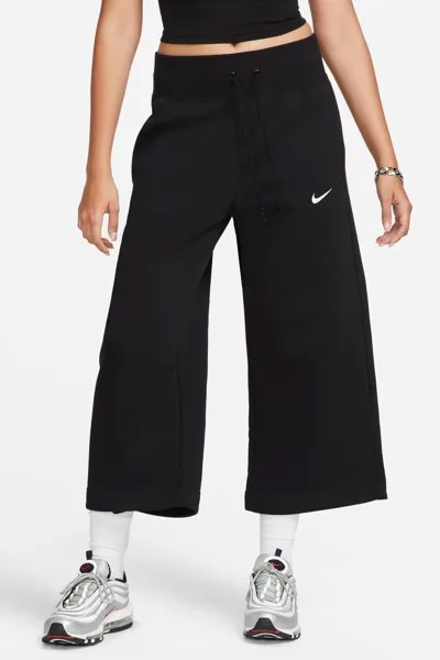 Спортивная одежда - Короткие спортивные штаны из флиса с высокой талией Phoenix Nike, черный