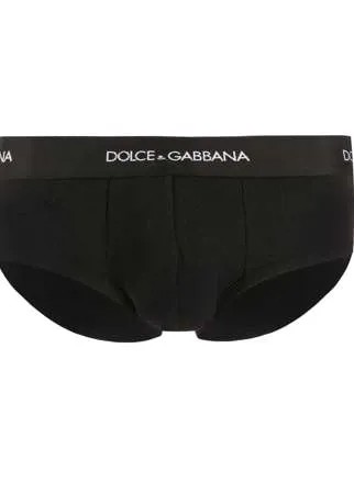 Dolce & Gabbana трусы-брифы из джерси с логотипом
