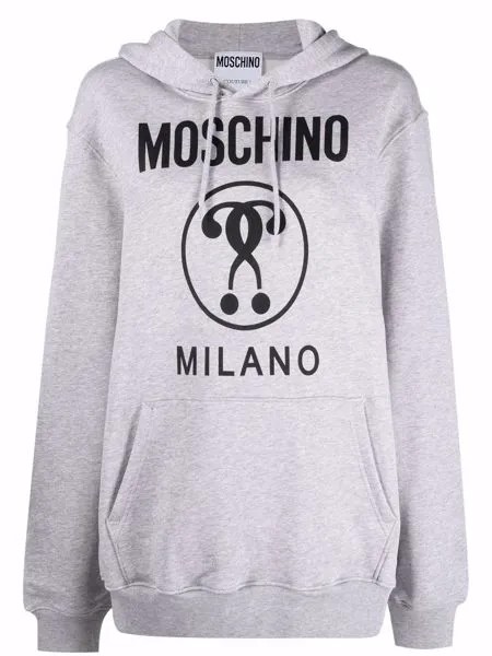 Moschino худи с принтом Double Question Mark