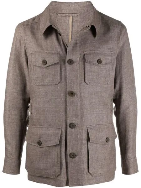 Lardini куртка-рубашка с карманами