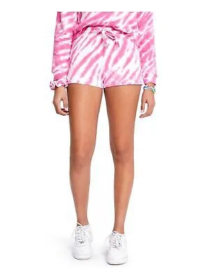 SUNDOWN BY SPLENDID Женские розовые шорты с завязками и эластичной резинкой на талии Подростки S