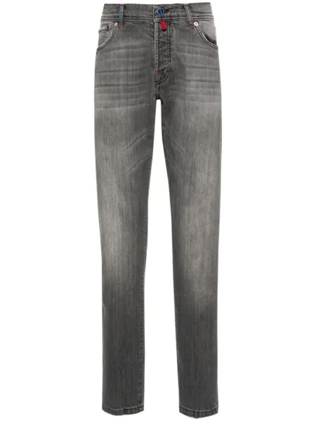 Kiton узкие джинсы, серый