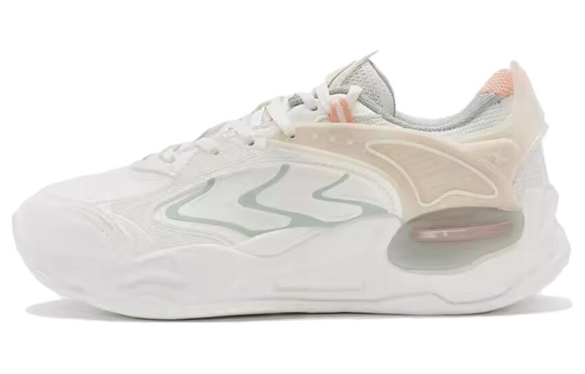 Кроссовки XTEP Yuan Qi Lifestyle Shoes Women's Low-top Pink, темно-зеленый