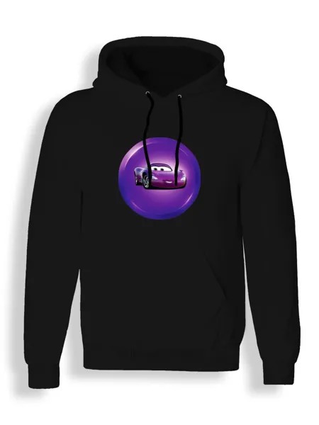 Худи унисекс СувенирShop Тачки/Cars/Молния Маккуин 12 черное 3XL