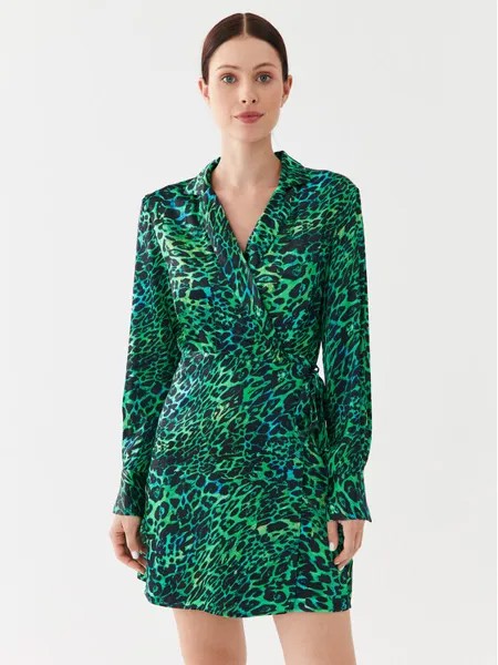 Платье-рубашка стандартного кроя Fracomina, зеленый