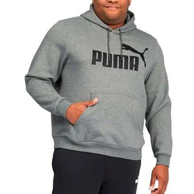 Puma Ess Logo Pullover Hoodie Big Tall Mens Size XXXL Повседневная верхняя одежда 586247-