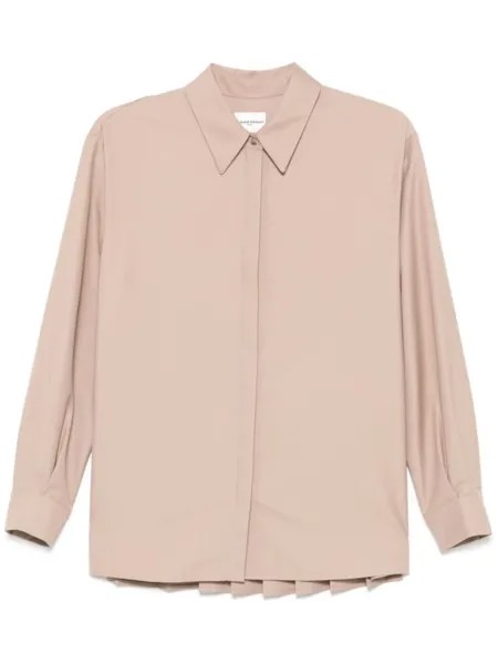Claudie Pierlot плиссированная рубашка, коричневый
