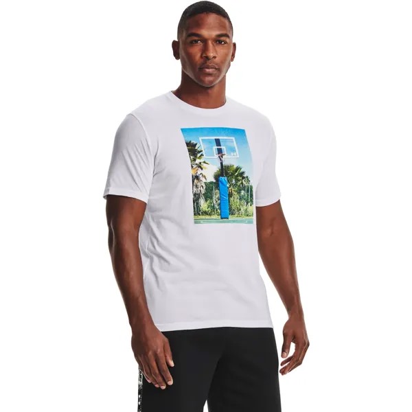 Майка мужская Under Armour Hoops Summer Daze Tee белая LG