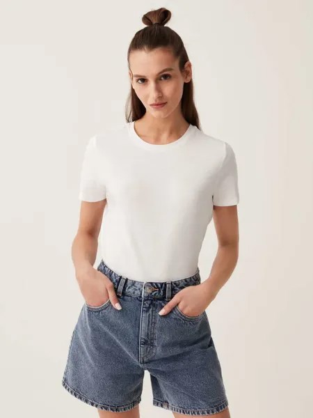 Джинсовые шорты Mum-Fit Ovs, цвет medium wash