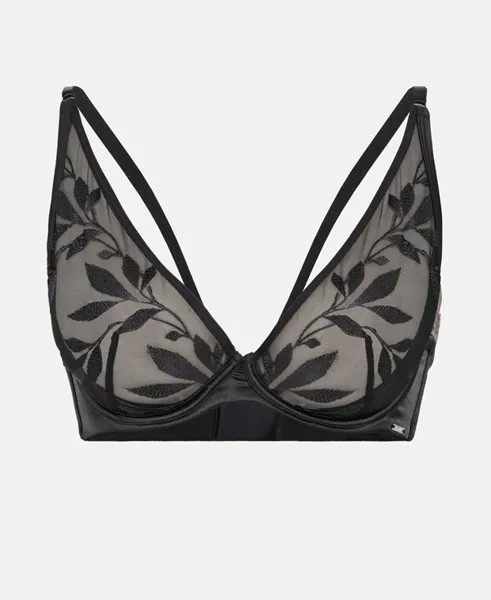 Бюстгальтер на косточках, чашка D Hunkemöller, цвет Caviar Black