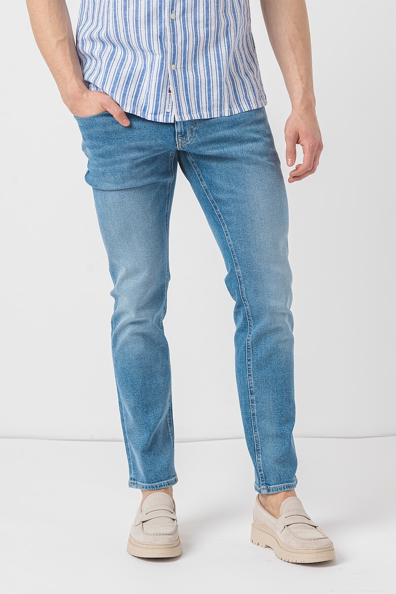 Узкие джинсы с потертым эффектом Tommy Jeans, синий