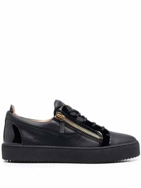 Giuseppe Zanotti кеды Frankie со вставками, черный