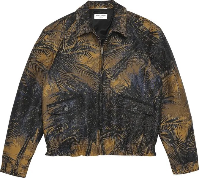 Куртка Saint Laurent Silk Jacquard Jacket 'Gold', золотой