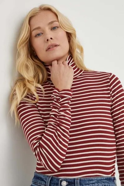Лонгслив Levi's, бордовый