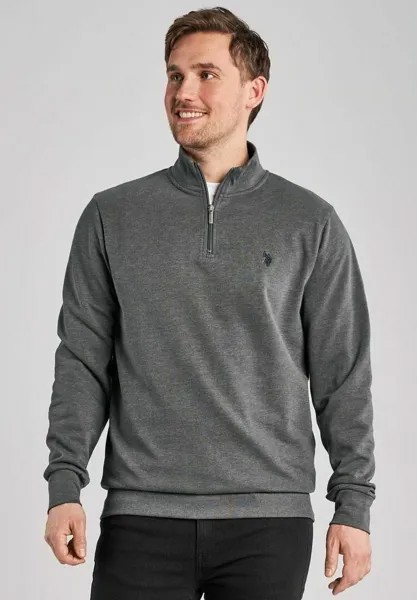 Свитшот U.S. Polo Assn., цвет medium grey melange